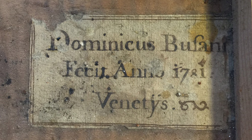 Domenico Busan, 1781