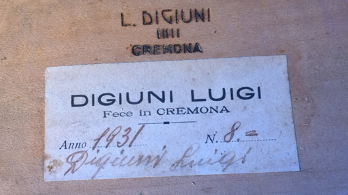 Luigi Digiuni, 1931